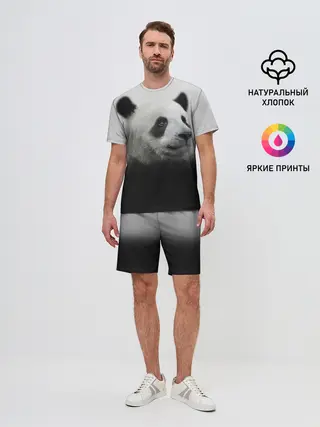 Мужской костюм с шортами / Панда