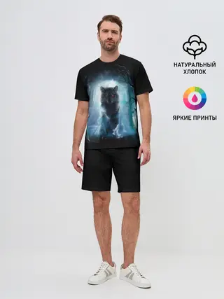 Мужской костюм с шортами / волк