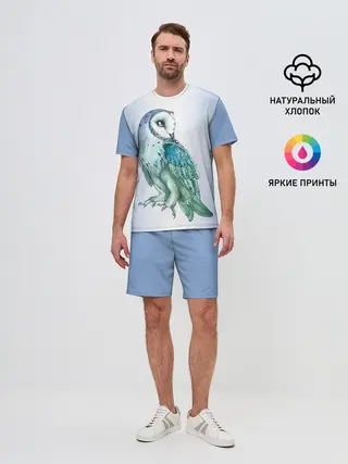 Мужской костюм с шортами / сова