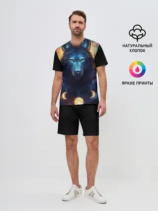 Мужской костюм с шортами / волк