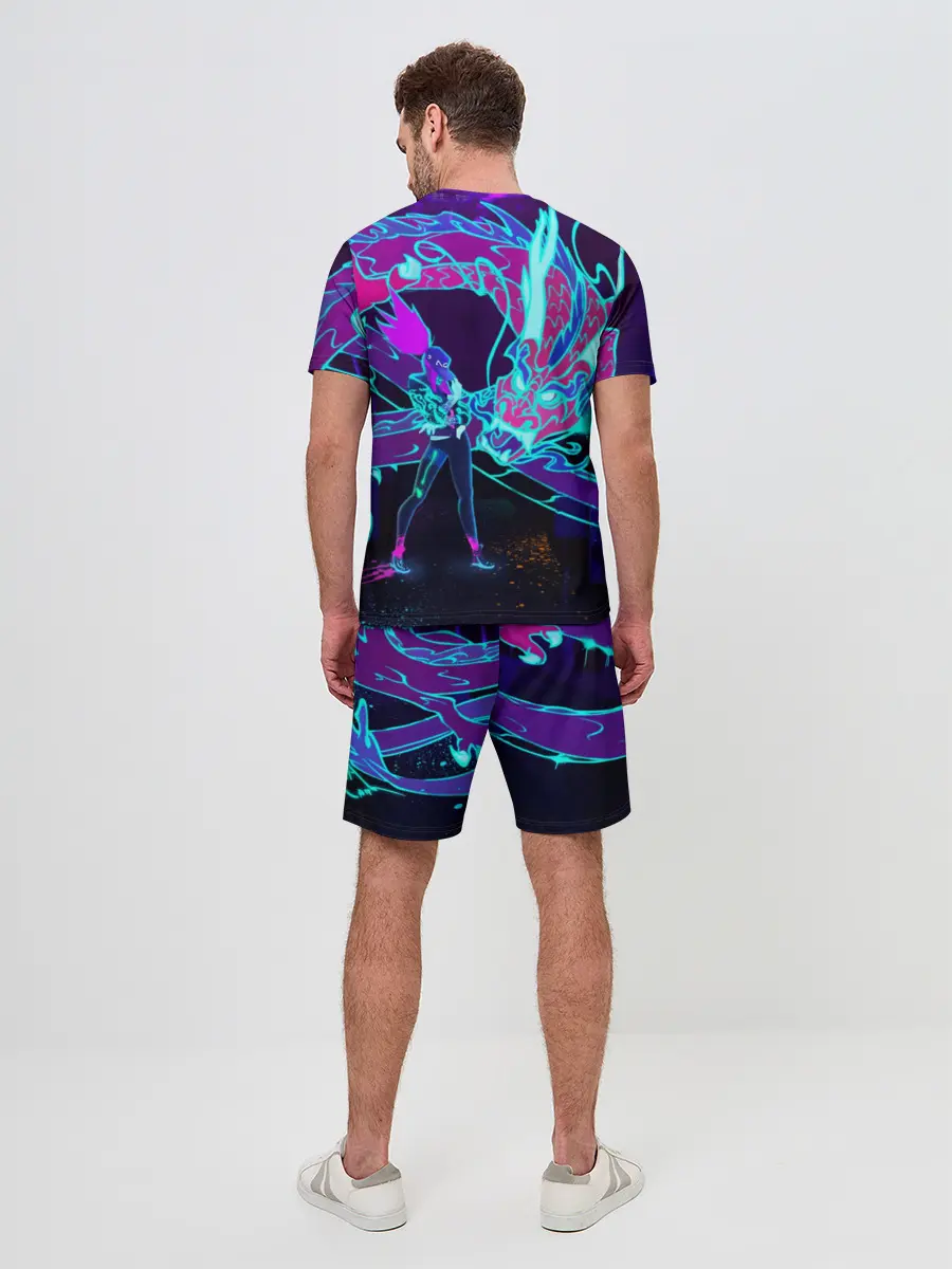 Мужской костюм с шортами / League Of Legends Neon Dragon
