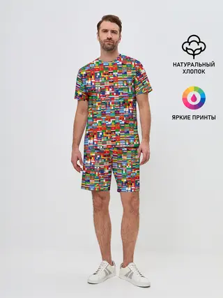 Мужской костюм с шортами / ФЛАГИ