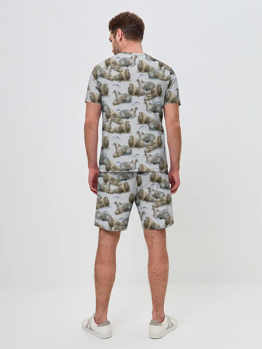 Мужской костюм с шортами / Моржи
