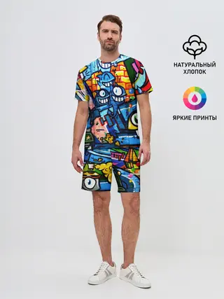 Мужской костюм с шортами / GRAFFITI EXCLUSIVE