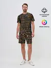 Мужской костюм с шортами / Этнический орнамент