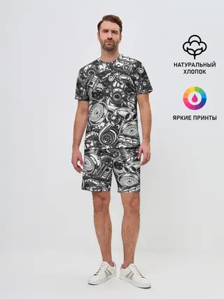 Мужской костюм с шортами / Автомобильные детали