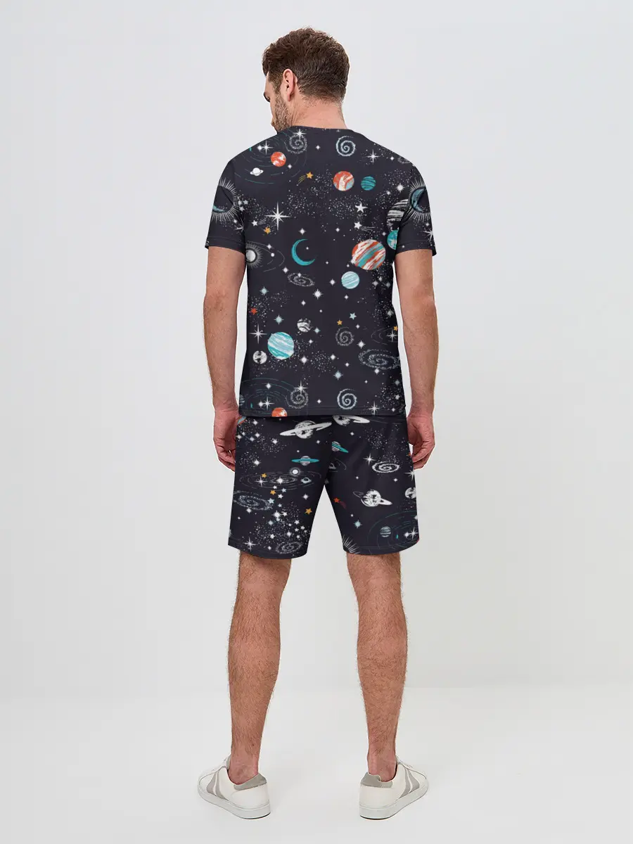 Мужской костюм с шортами / Космос