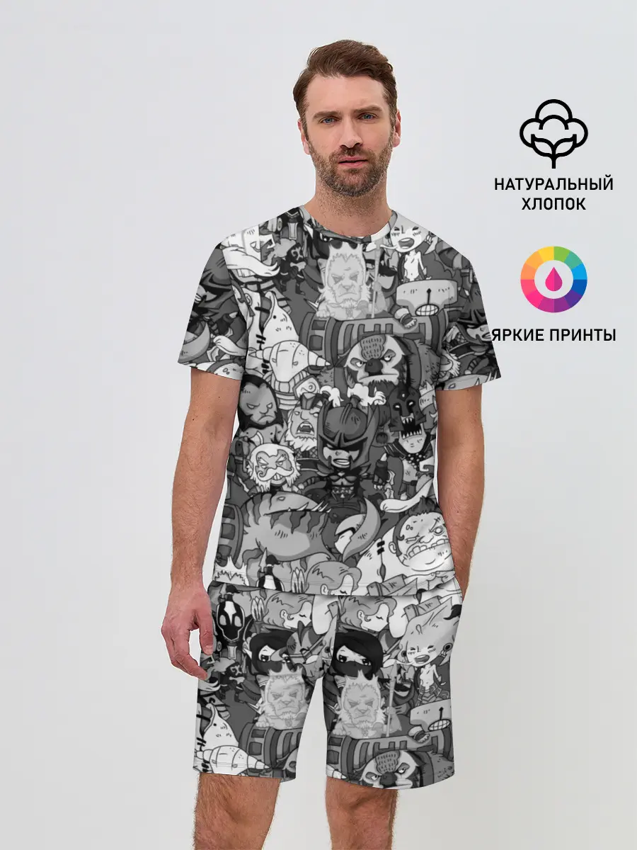 Мужской костюм с шортами / Дота 2