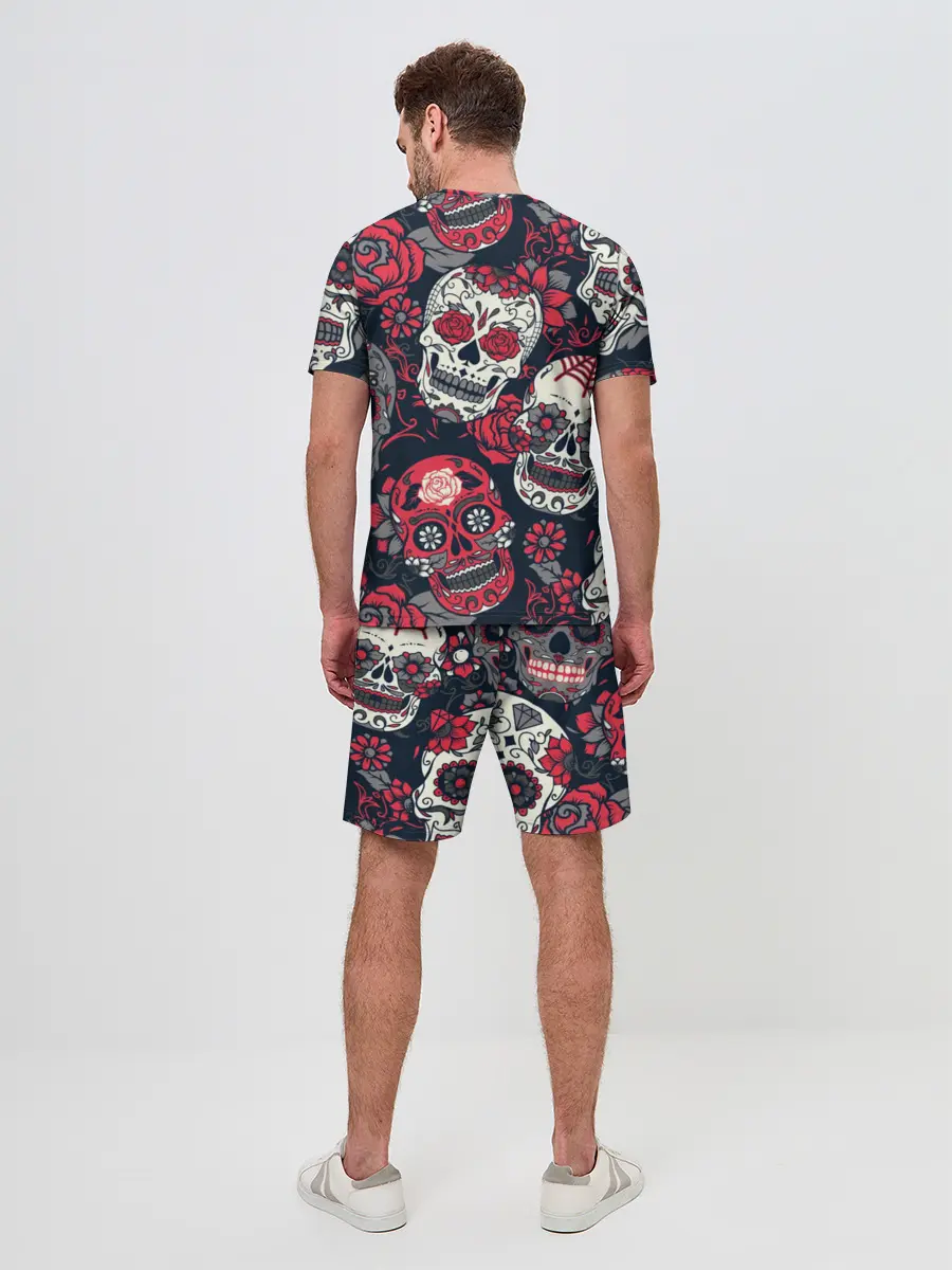 Мужской костюм с шортами / Мексиканские черепа
