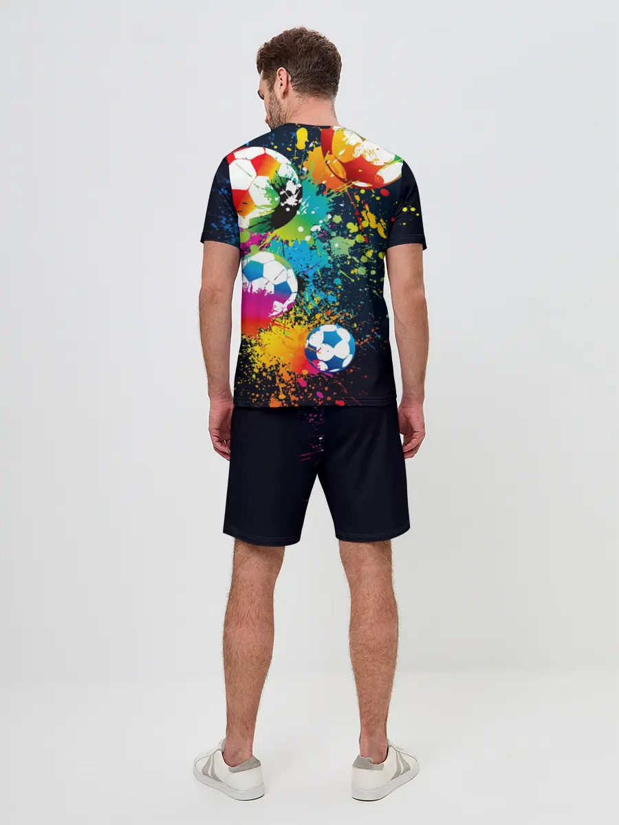 Мужской костюм с шортами / Футбольные мячи