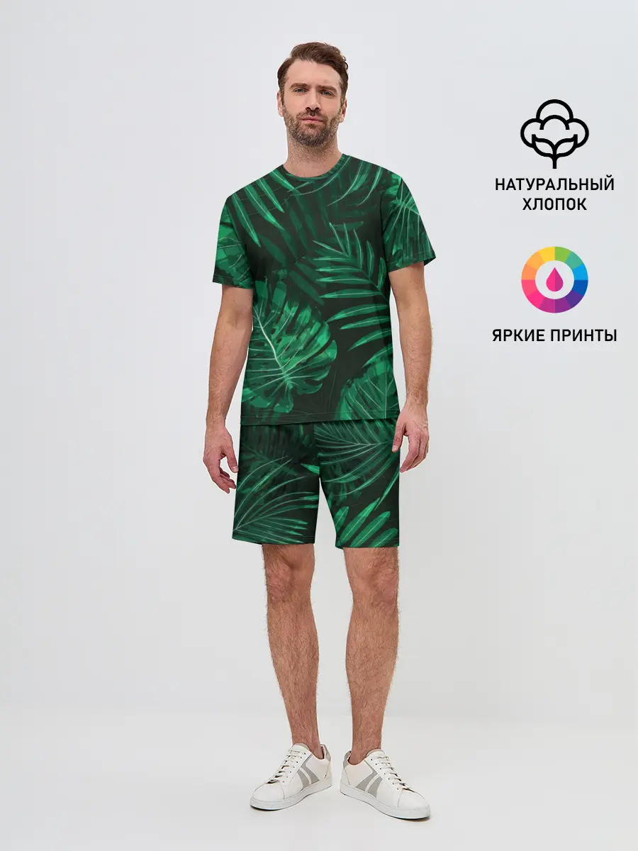 Мужской костюм с шортами / Джунгли