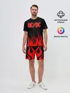 Мужской костюм с шортами / AC DC