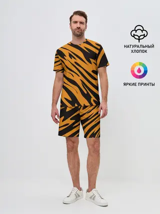 Мужской костюм с шортами / Тигр