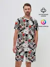 Мужской костюм с шортами / Игральные карты