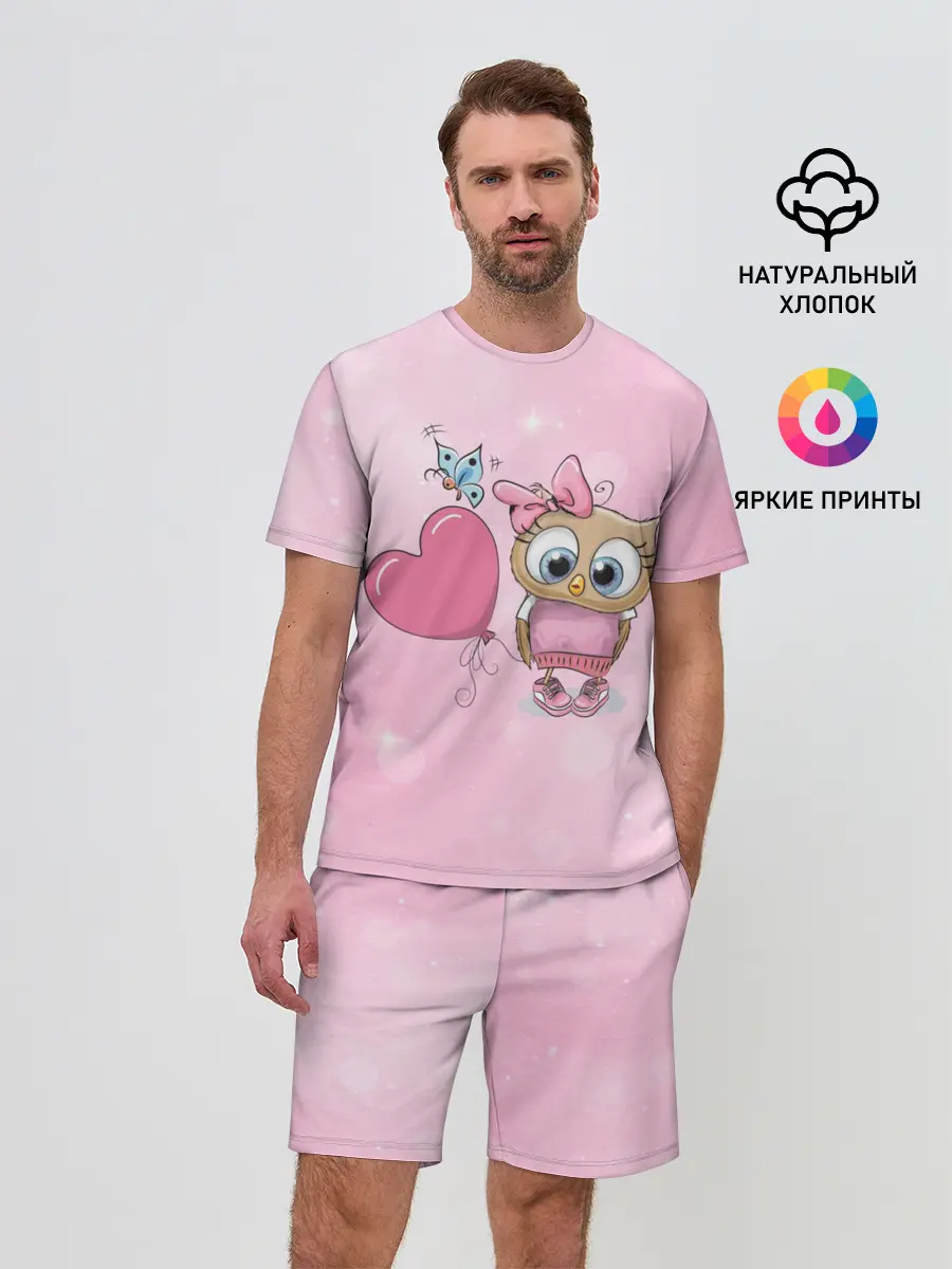 Мужской костюм с шортами / Совушка с шариком