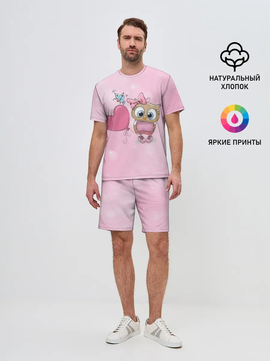 Мужской костюм с шортами / Совушка с шариком