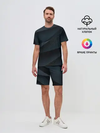 Мужской костюм с шортами / Алькантара