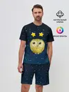 Мужской костюм с шортами / Сова со звездочками