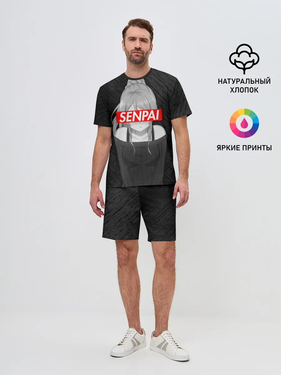 Мужской костюм с шортами / Anime Senpai Girl