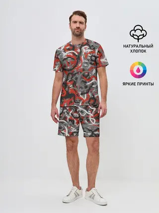 Мужской костюм с шортами / Сколопендры