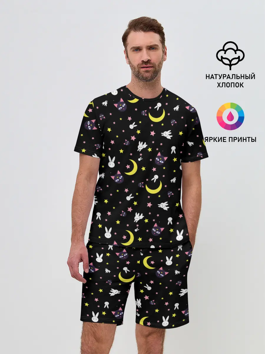 Мужской костюм с шортами / Sailor Moon Pattern