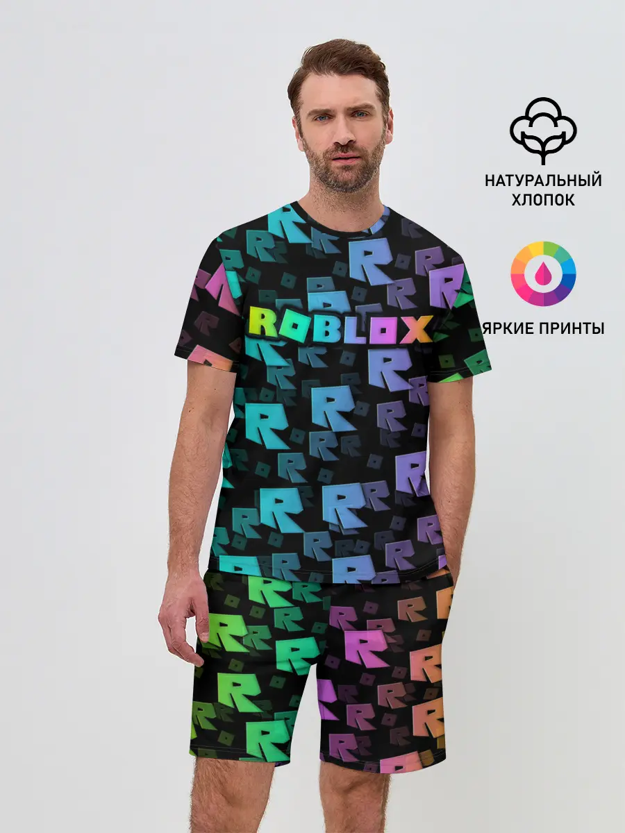 Мужской костюм с шортами / Roblox