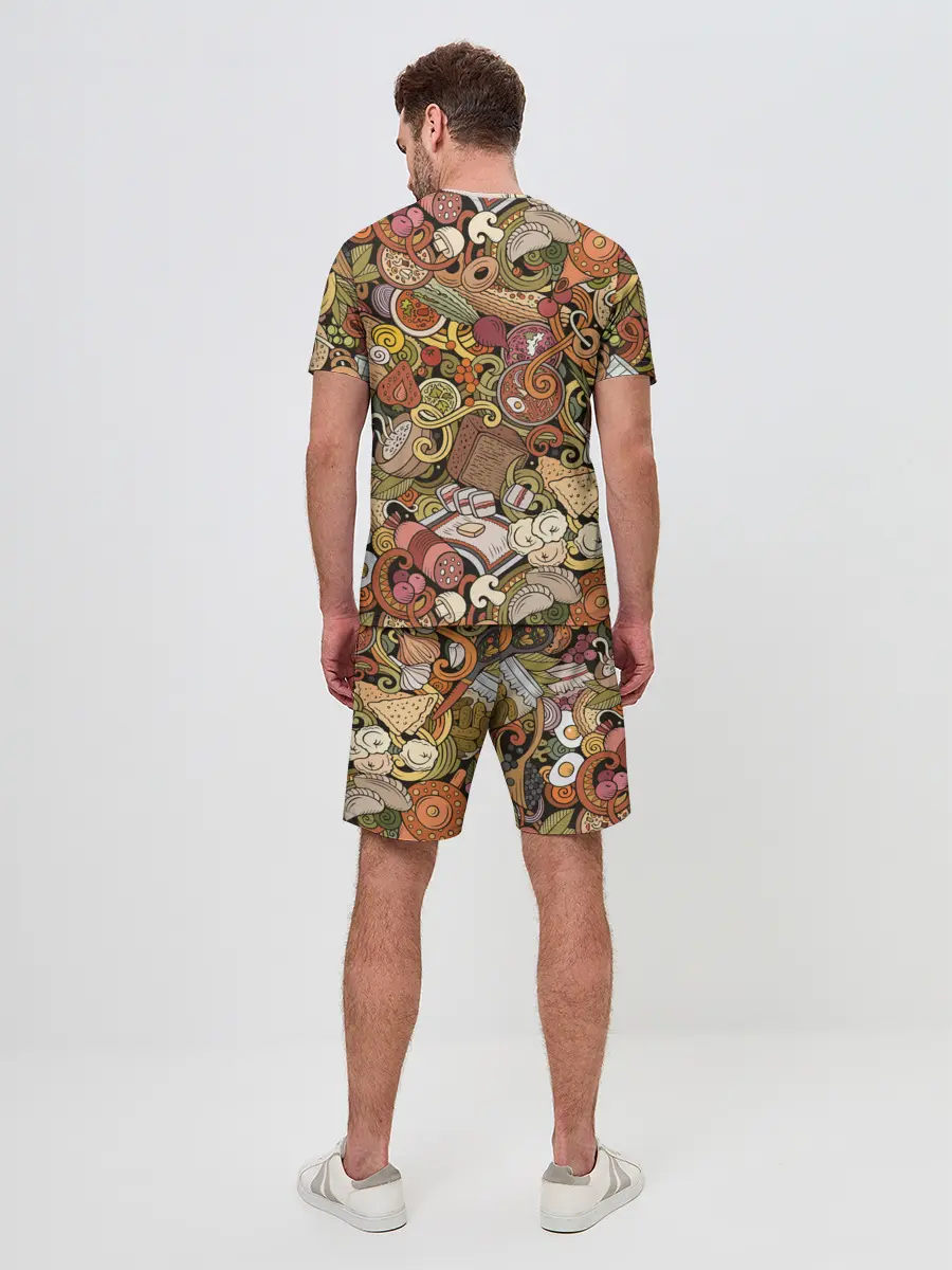 Мужской костюм с шортами / Русская еда