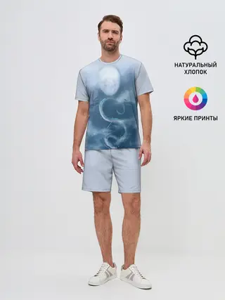 Мужской костюм с шортами / Безликий бог следит за Хаку