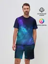 Мужской костюм с шортами / Космос