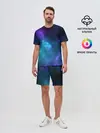 Мужской костюм с шортами / Космос