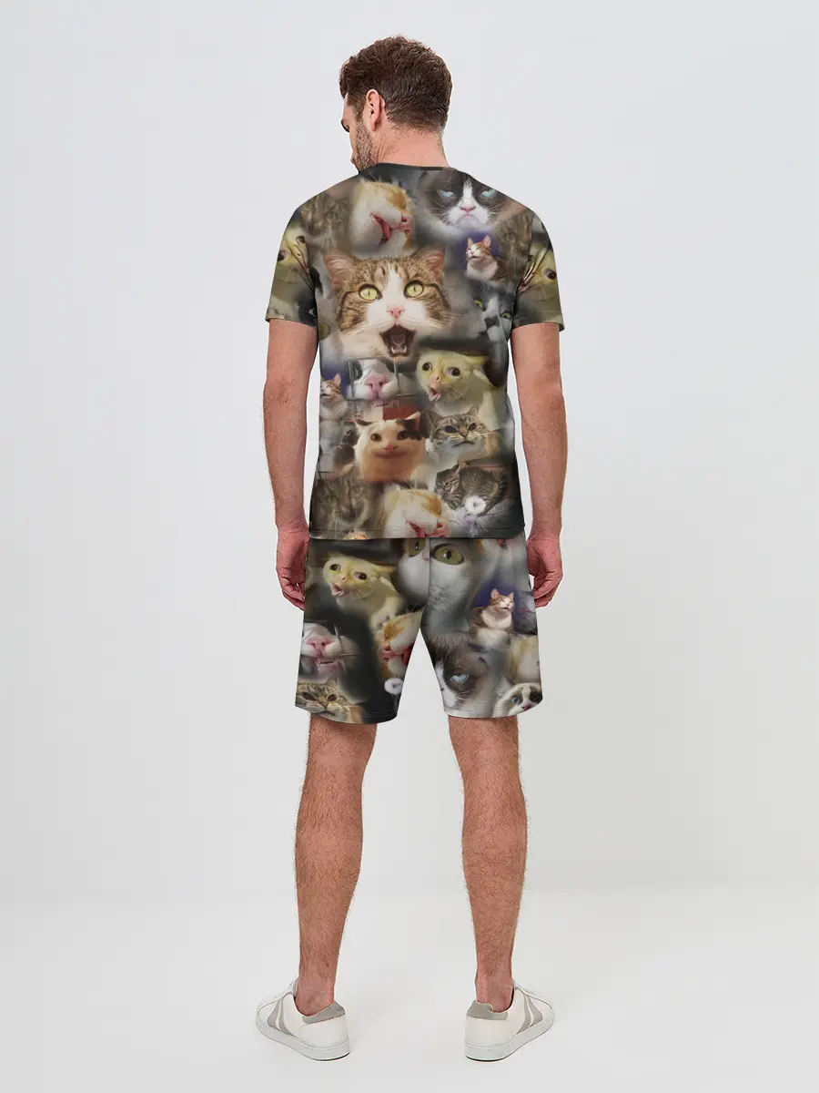 Мужской костюм с шортами / Те самые коты