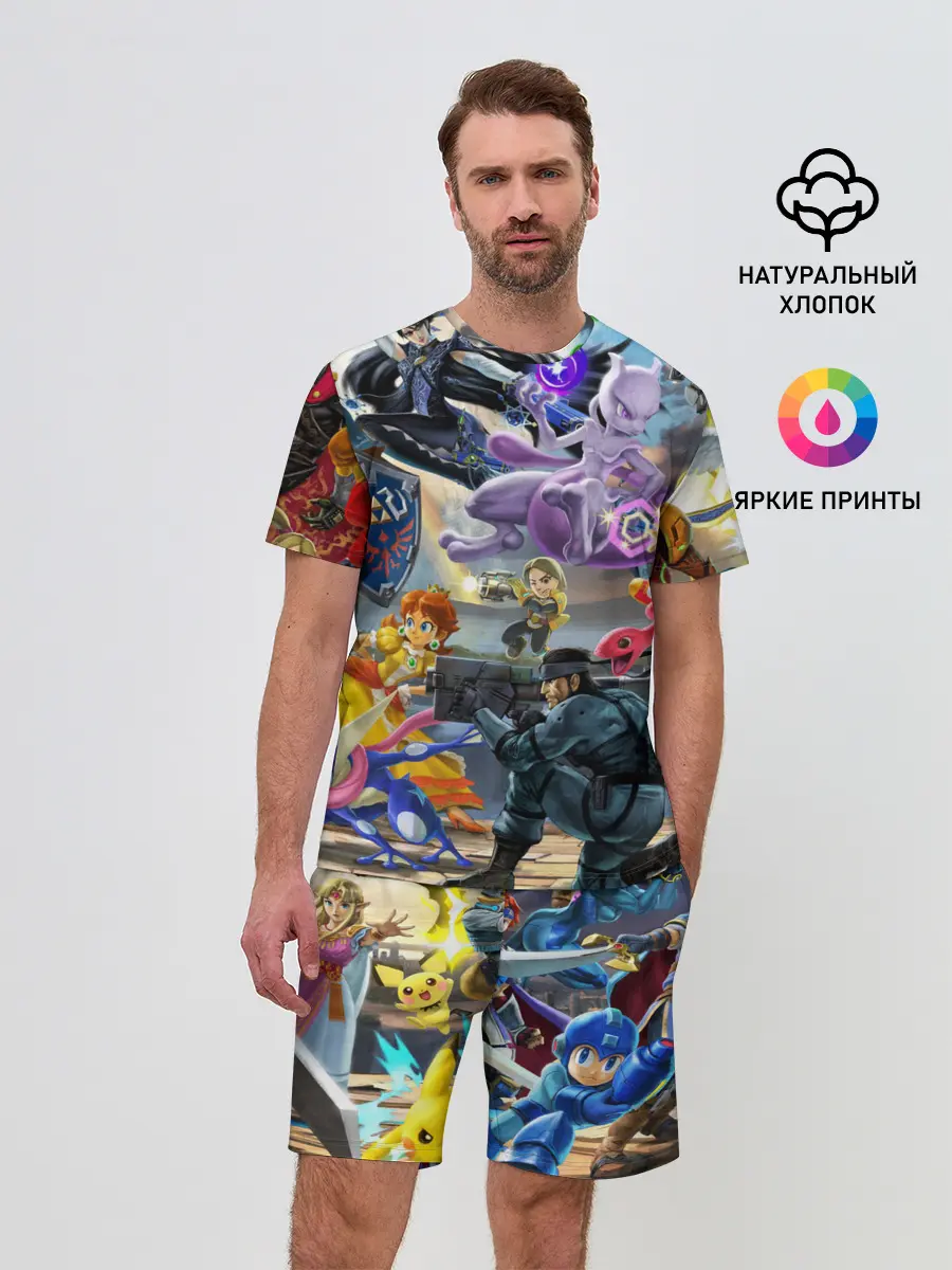 Мужской костюм с шортами / Super Smash Bros ultimate