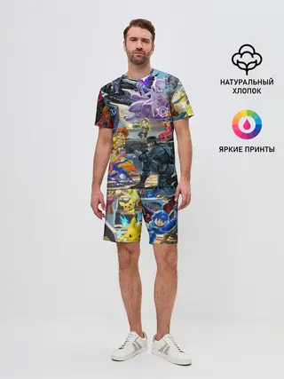 Мужской костюм с шортами / Super Smash Bros ultimate