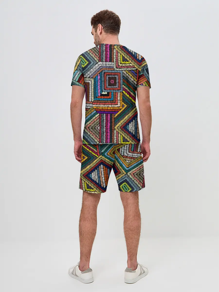 Мужской костюм с шортами / Этнический орнамент