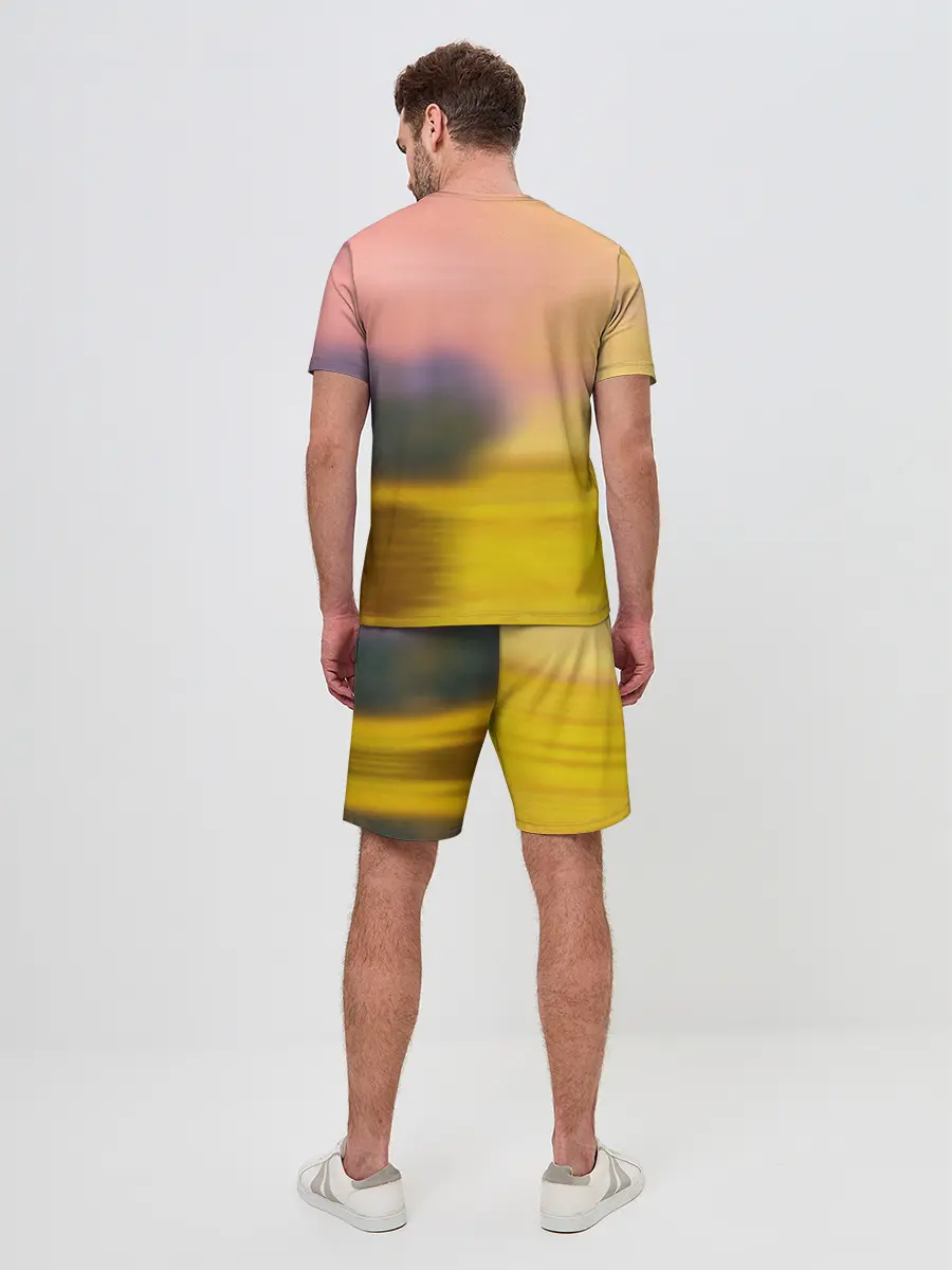 Мужской костюм с шортами / Дракончик на берегу озера