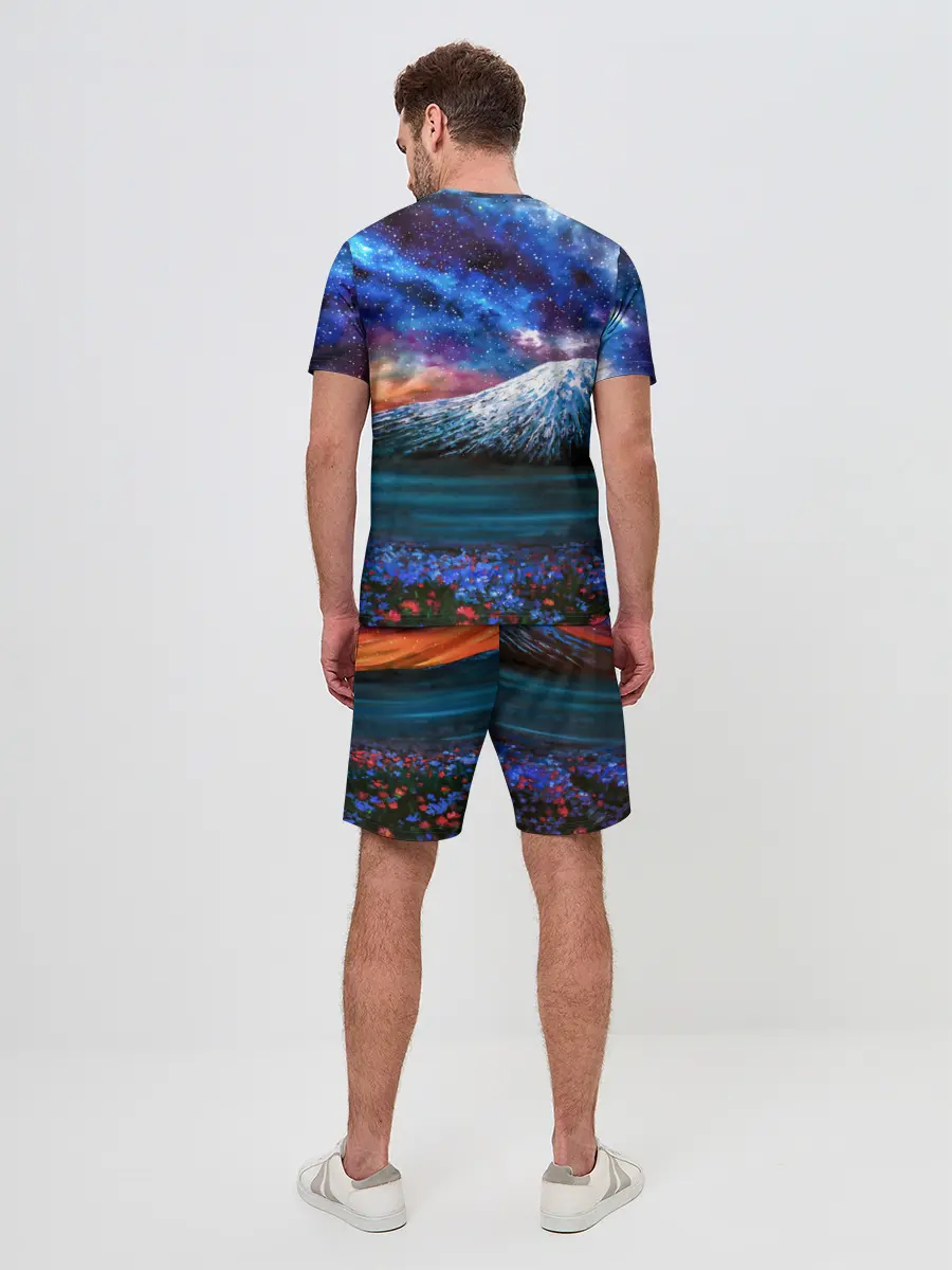 Мужской костюм с шортами / Космос