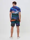 Мужской костюм с шортами / Космос