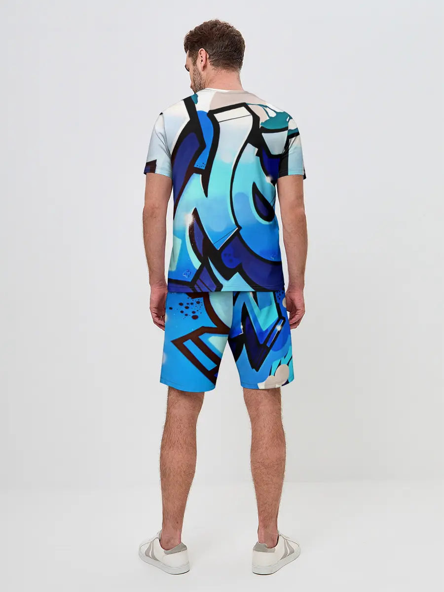 Мужской костюм с шортами / wow graffiti