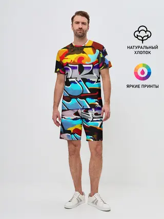 Мужской костюм с шортами / urban neon