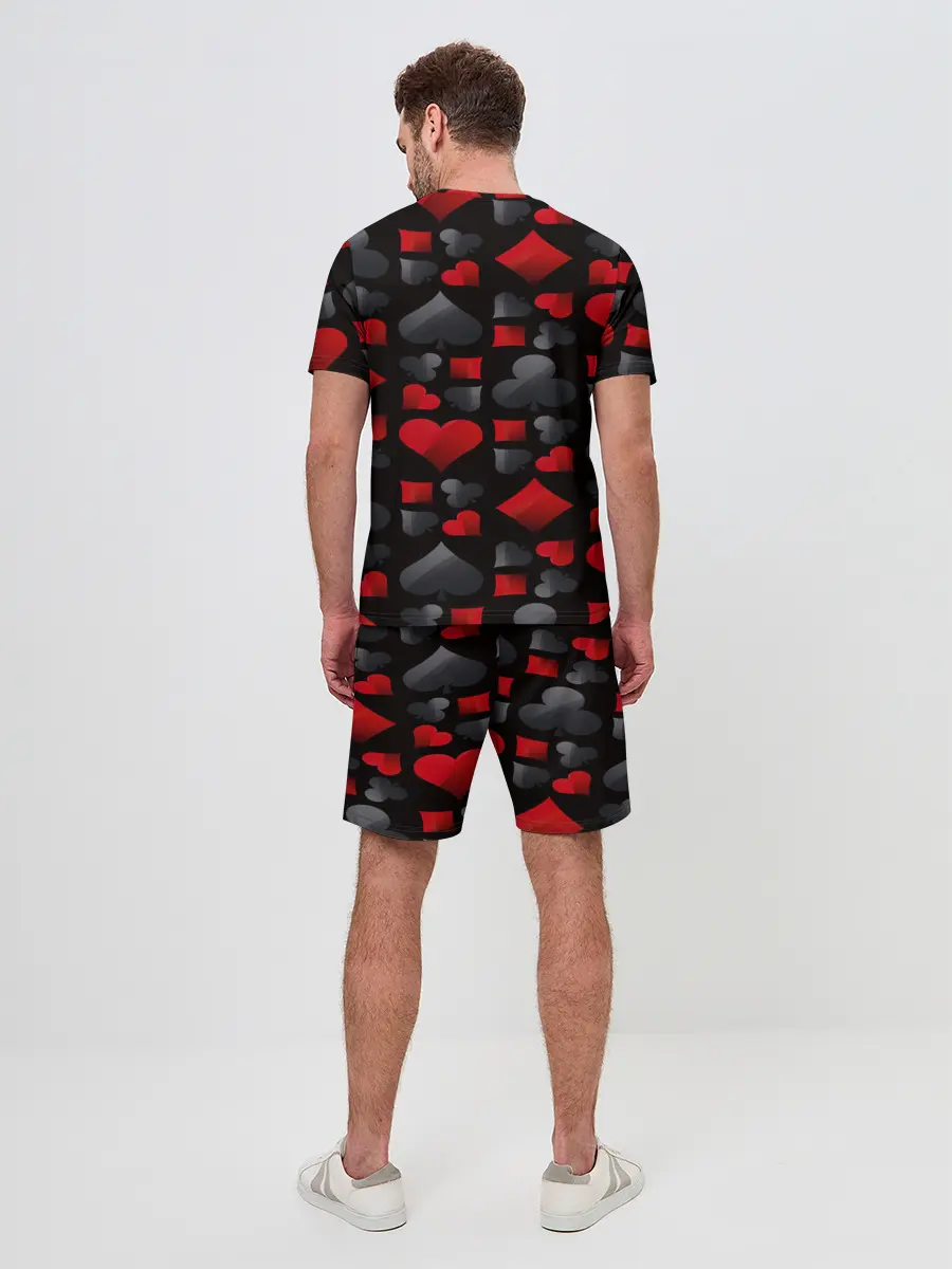 Мужской костюм с шортами / Card suits