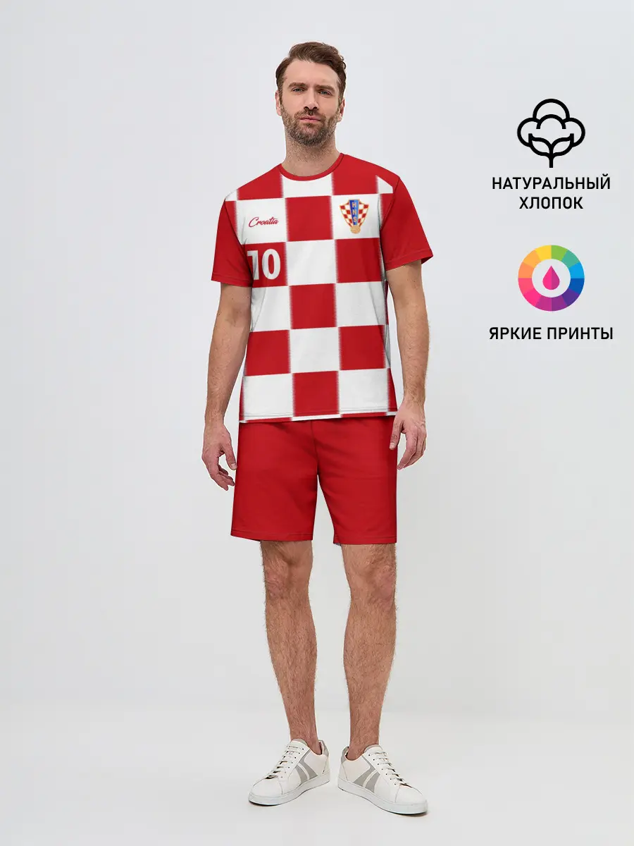 Мужской костюм с шортами / Лука Модрич, Сборная Хорватии