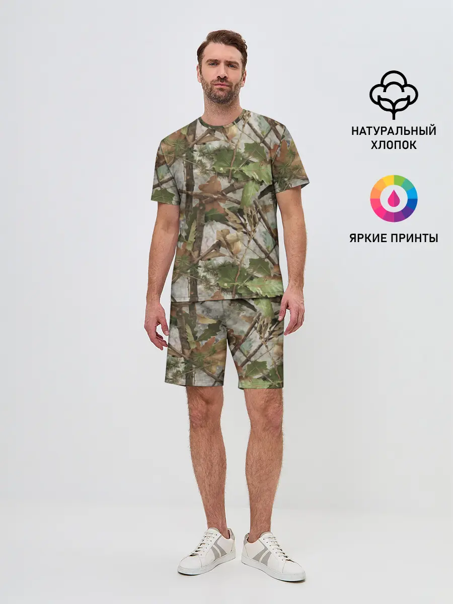 Мужской костюм с шортами / Камуфляж
