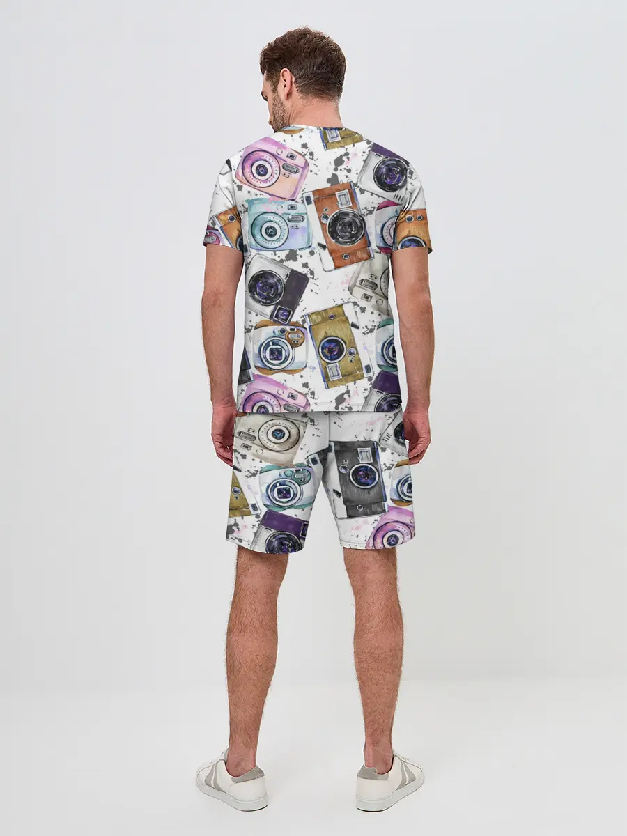 Мужской костюм с шортами / Старинные фотоаппараты