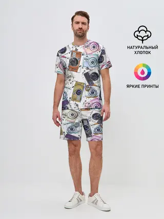 Мужской костюм с шортами / Старинные фотоаппараты