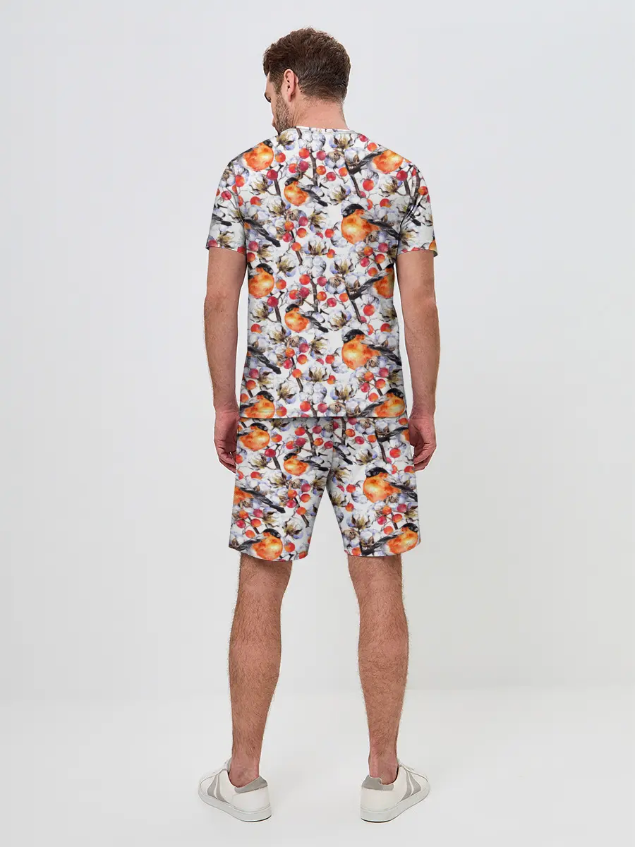 Мужской костюм с шортами / Снегири