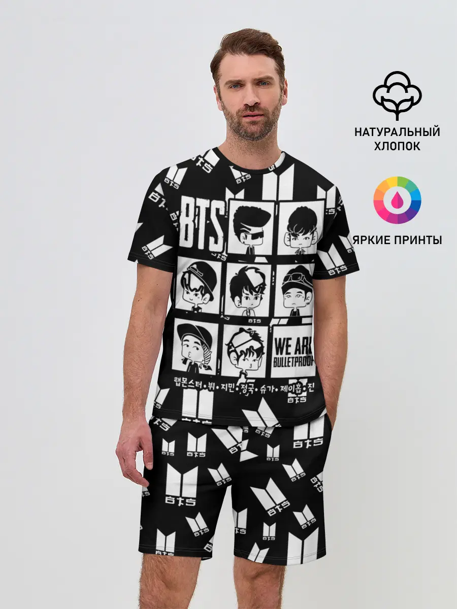 Мужской костюм с шортами / BTS WE ARE BULLETPROOF