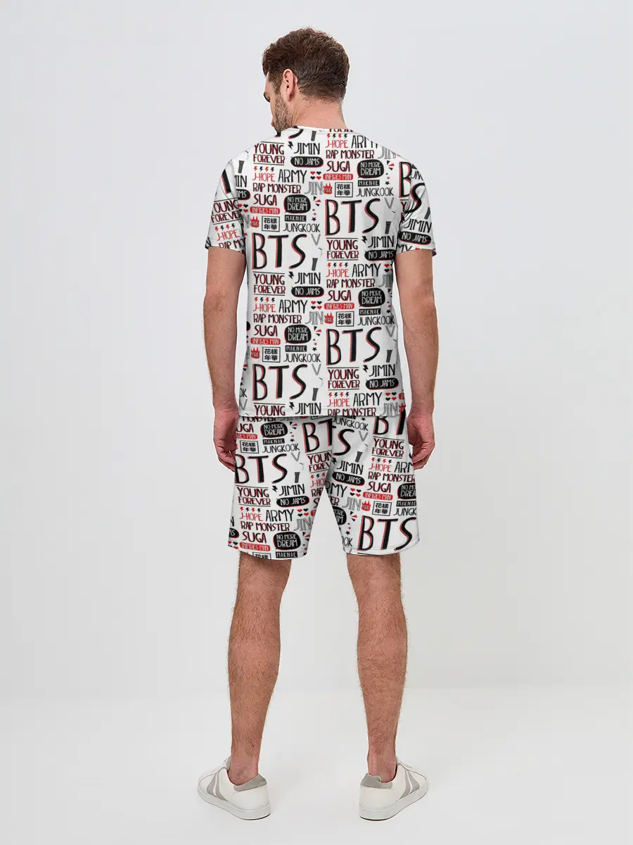 Мужской костюм с шортами / BTS Collage