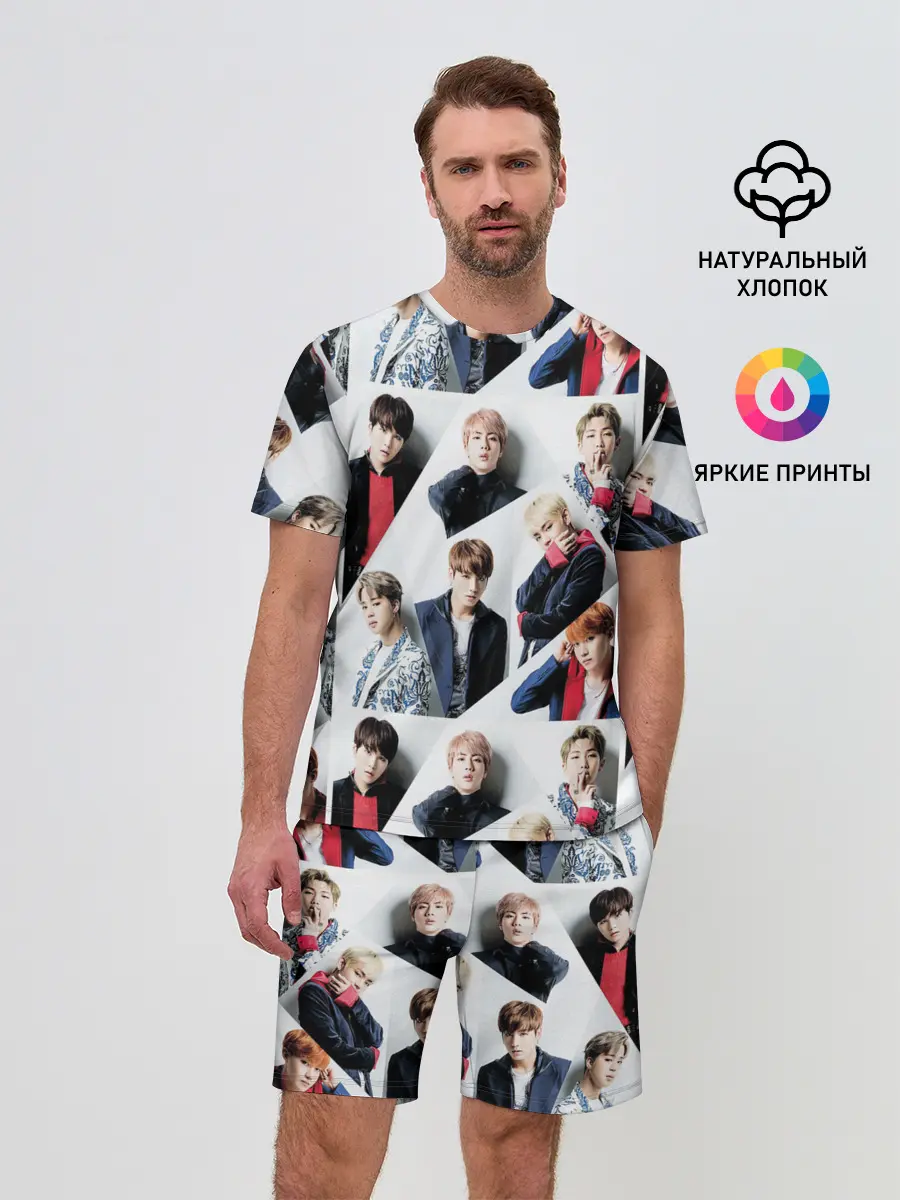 Мужской костюм с шортами / BTS COLLAGE