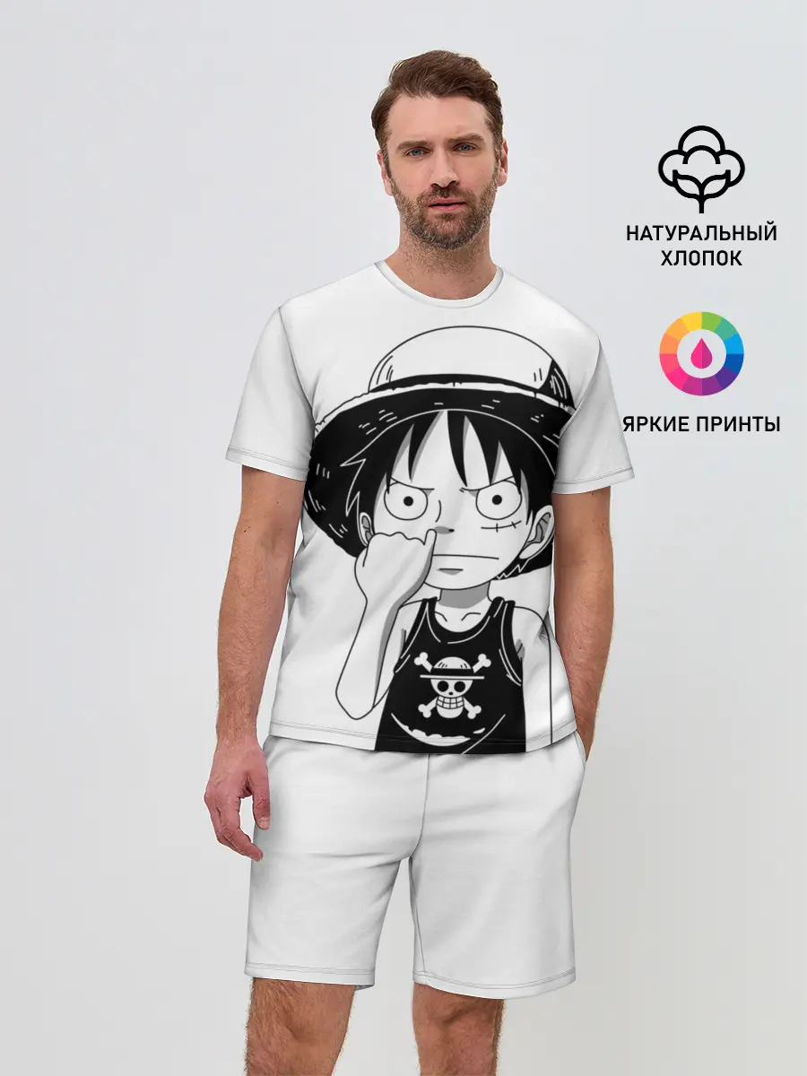 Мужской костюм с шортами / палец в носу One Piece