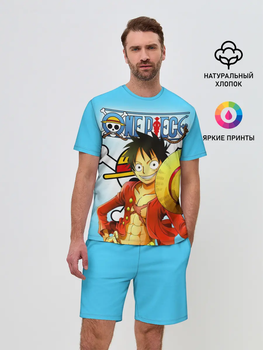 Мужской костюм с шортами / One Piece шляпа